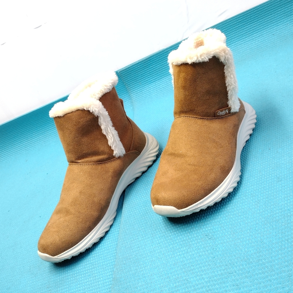 Tony Little Cheeks Women's Fit Body Sport Ankle Boots Booties - Slip On - Size 8